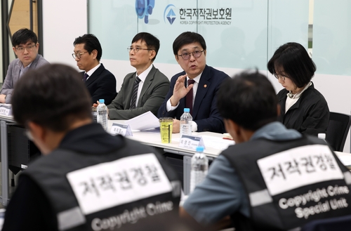 한국저작권보호원 방문한 최휘영 문체부 장관 [문화체육관광부 제공. 재판매 및 DB 금지]