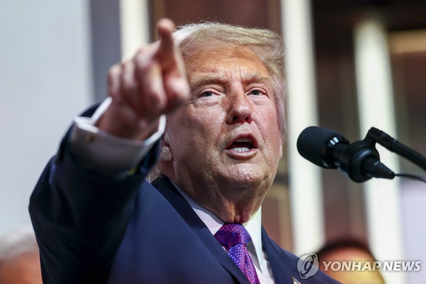 도널드 트럼프 미국 대통령 [UPI 연합뉴스 자료사진. 재판매 및 DB 금지]