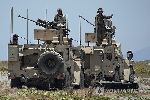 미군 MADIS 전술 차량 [AP=연합뉴스 자료사진.재판매 및 DB 금지]