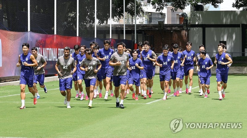 [<b>월드컵</b>] '<b>멕시코</b>전 D-2' 홍명보호, 빗장 걸고 집중 전술 훈련