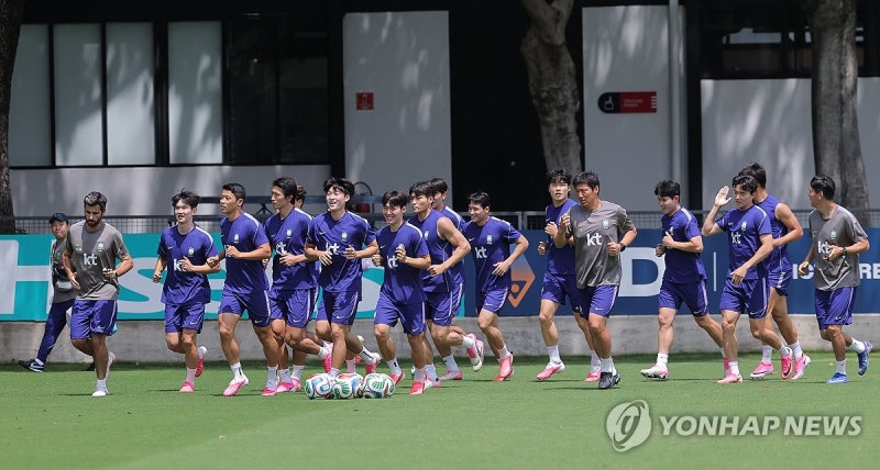 [월드컵] 홍명보호 '체감 40도' 불볕더위 속 <b>남아공전</b> 대비 전술 다지기