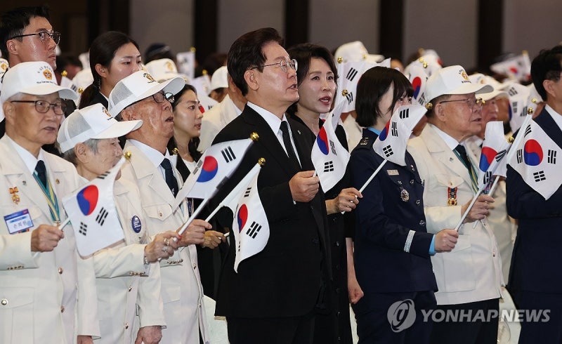 <b>이재명</b> 대통령, <b>6·25 기념식</b> 참석
