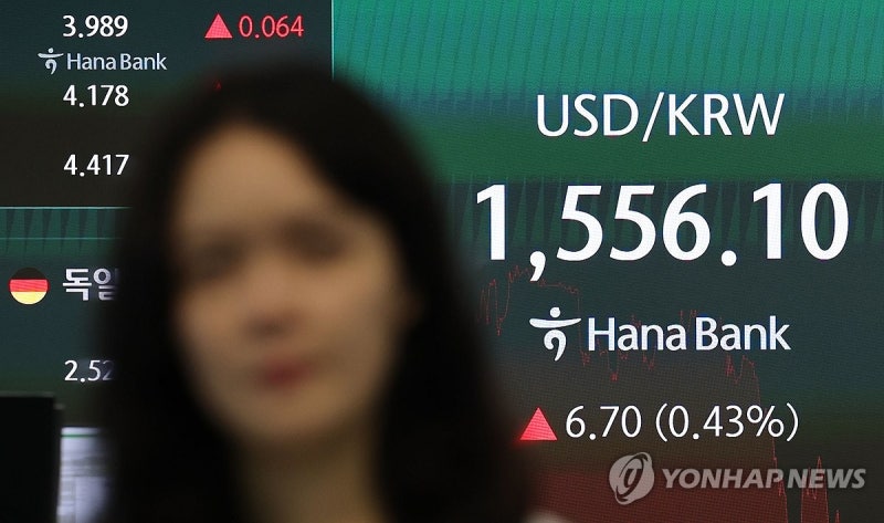 추락하는 엔화에 요동치는 원화…환율 장중 1,560원도 위협