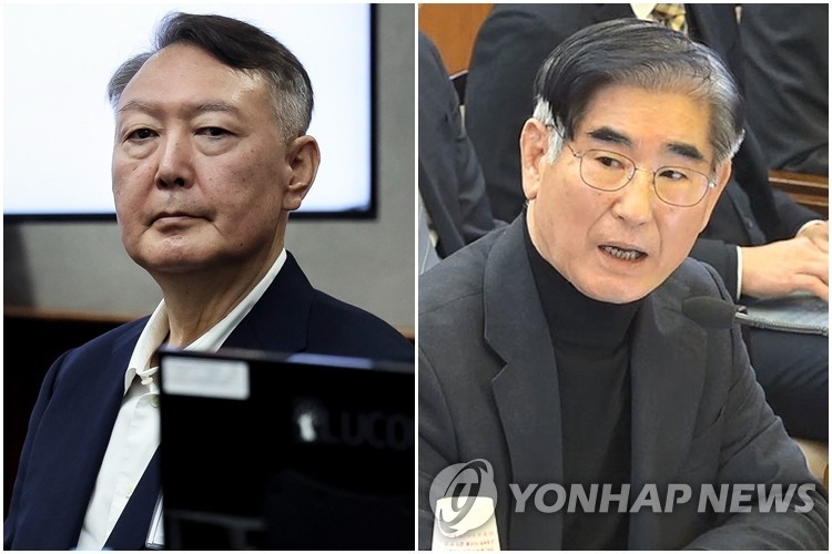 윤석열 전 대통령(왼쪽)과 김용현 전 국방부 장관 [연합뉴스 자료사진]