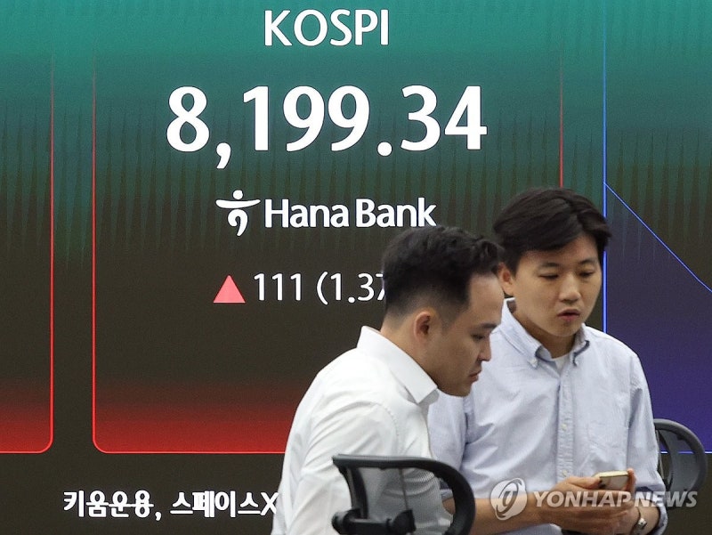 [마켓뷰] 급락후 8,000선 회복한 코스피…'D-1 삼전 <b>실적</b>' 주시