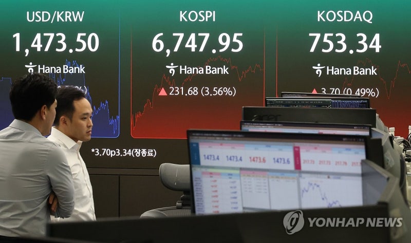 하이닉스 효과·외국인 순매수에 <b>환율</b> 장중 1,471.1원까지 하락