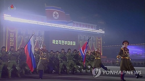 정찰정보총국 행진
[조선중앙TV 화면] 2026.2.27 
[국내에서만 사용 가능. 재배포 금지. For Use Only in the Republic of Korea. No Redistribution] nkphoto