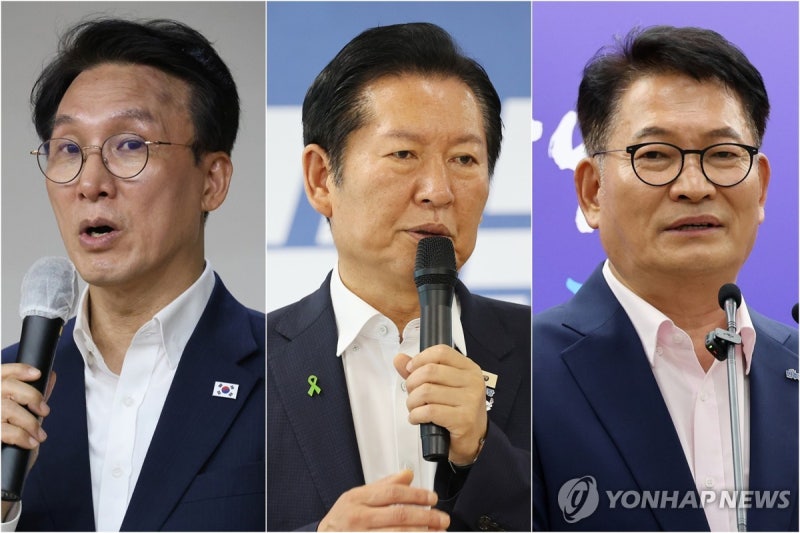 宋·鄭·金, 오늘 첫 <b>TV 토론</b>…당 노선·신천지 의혹 격돌 전망
