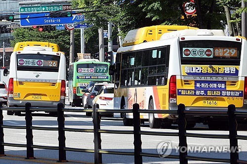 광주 시내버스 [연합뉴스 자료사진]