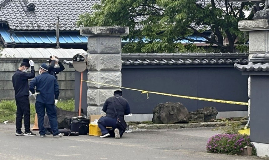 도쿠류 범죄 강도살인사건이 발생한 일본 주택
(교도=연합뉴스) 지난 5월 익명·유동형 범죄 집단(도쿠류)에 의한 강도살인사건이 발생한 일본 도치기현의 주택