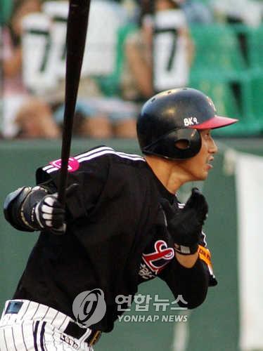 LG의 천재 타자 김재현[연합뉴스 자료사진]