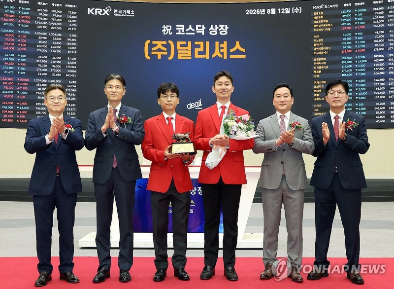 <b>딜리셔스</b> 코스닥시장 상장기념식
