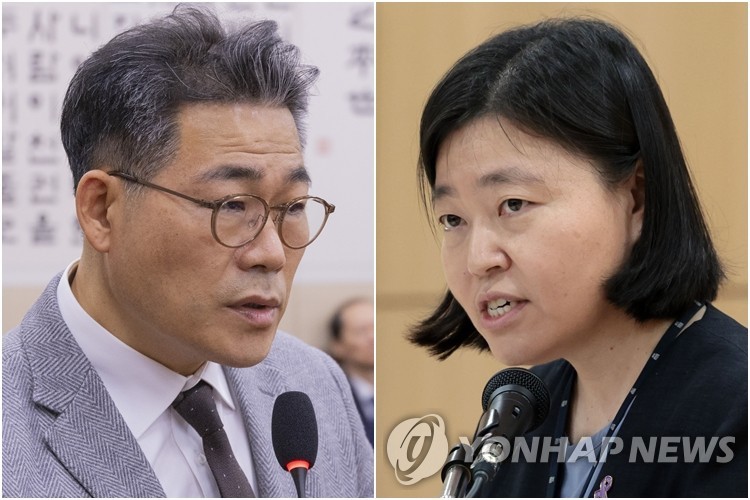 백해룡 경정(왼쪽)과 임은정 서울동부지검장 [연합뉴스 자료사진]
