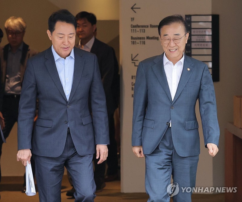 <b>오세훈</b> "국토장관 면담서 <b>용산공원</b> 문제 평행선…절충안 제시"
