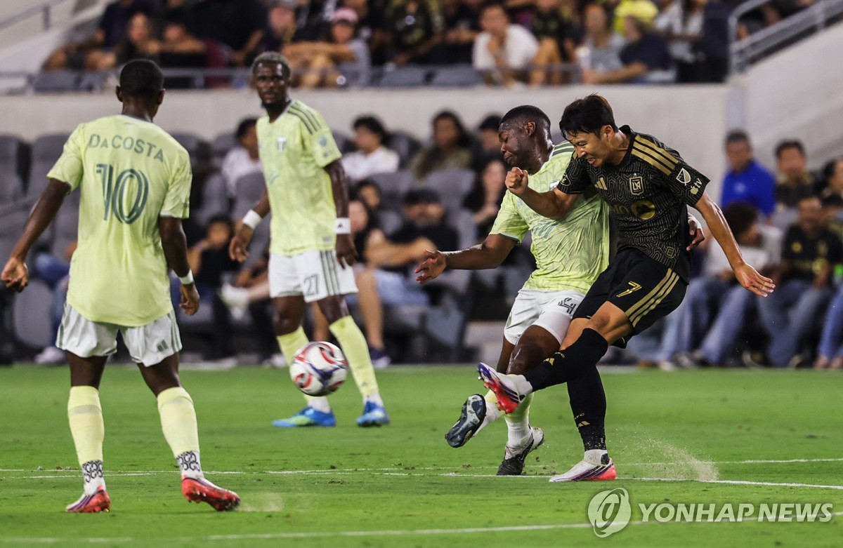손흥민 6경기째 침묵…'슈팅 34개' <b>LAFC</b>, 포틀랜드와 <b>1-1 무승부</b>