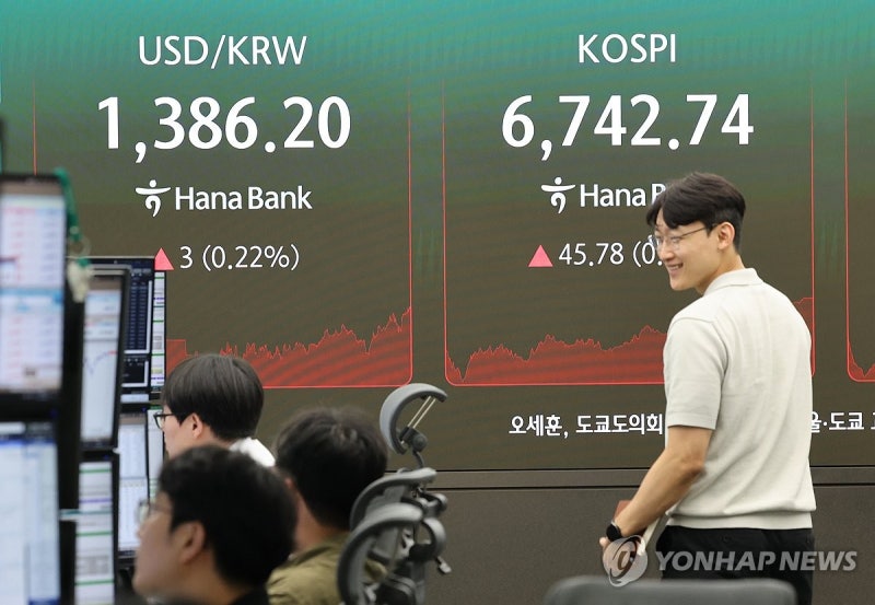 '전약후강' <b>코스피</b>, <b>상승전환</b>해 0.68%↑…코스닥도 1%대 상승(종합)