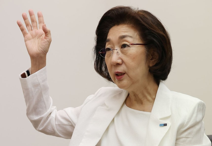 인터뷰하는 김미 백범김구기념관장
    (서울=연합뉴스) 김성민 기자 = 김구 선생의 손녀인 김미 백범김구기념관장이 26일 서울 용산구 백범김구기념관에서 연합뉴스와 인터뷰하고 있다. 2026.8.27
    ksm7