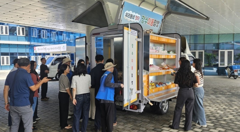 오지 마을로 두부·라면 배달간다! 장수군 '이동 점빵' 전격 출발