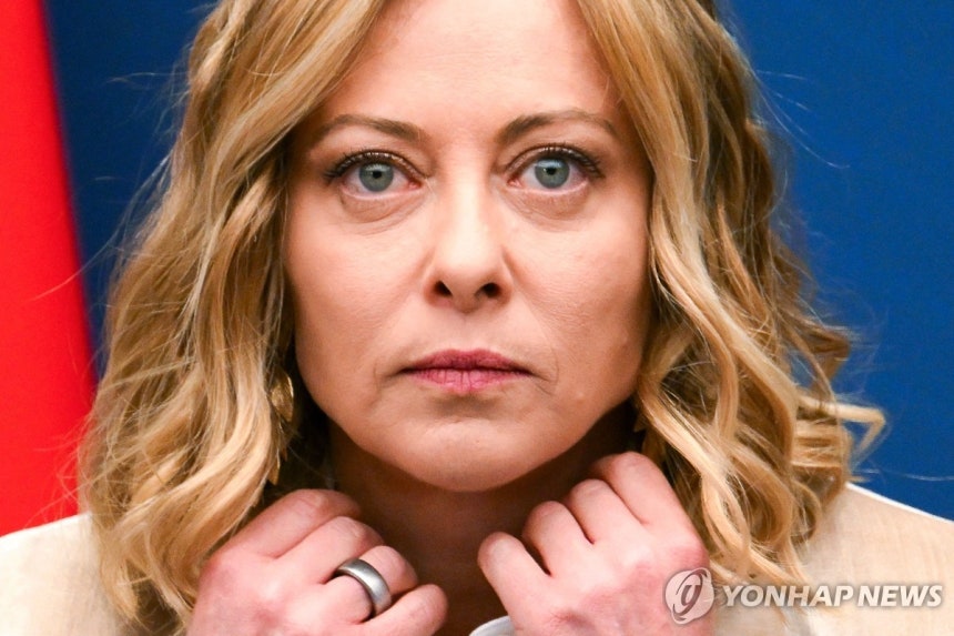 조르자 멜로니 이탈리아 총리 [AFP 연합뉴스 자료사진.재판매 및 DB 금지]