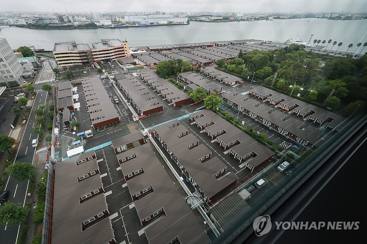 나고야항 목조 컨테이너 숙소