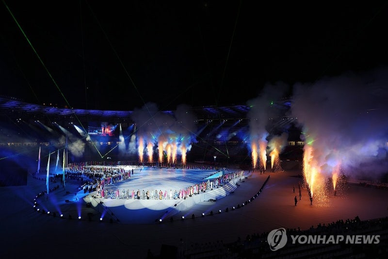 불 밝힌 아시안게임