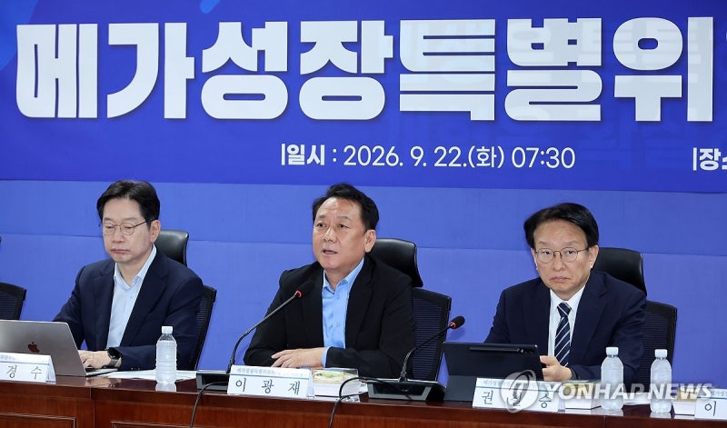메가성장특위, <b>발언</b>하는 <b>이광재</b> 수석부위원장