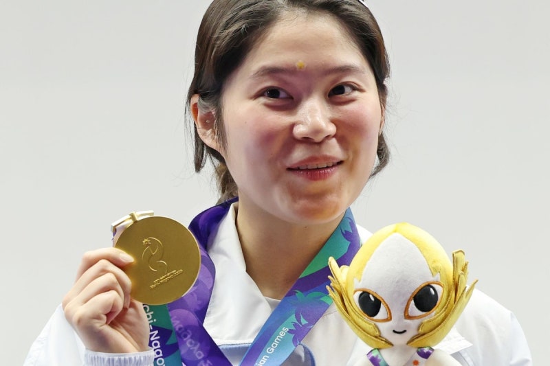 [아시안게임] <b>추가은</b>, 아시아<b>신기록</b>으로 한국 사격 첫 <b>금메달</b> 명중(종합...