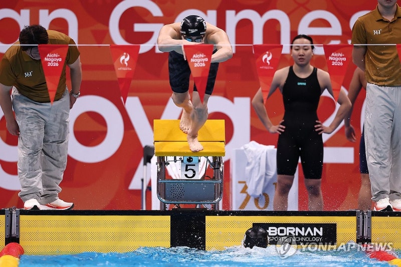 [아시안게임] <b>황선우</b>, 남자 <b>자유형 200ｍ 은메달</b>…대회 2연패 불발