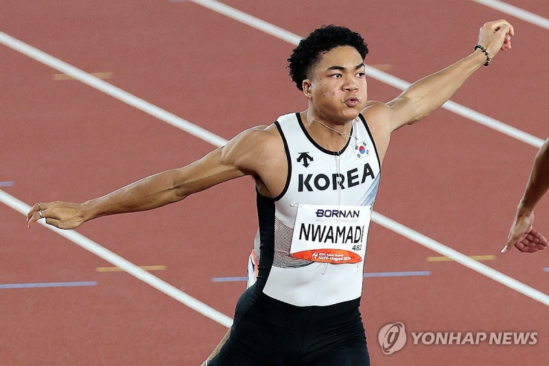 [아시안게임] 아깝다! 0.06초 차…나마디 <b>조엘진</b>, <b>육상</b> 남자 <b>100ｍ 4위</b>
