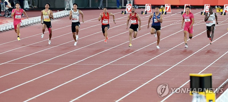 <b>조엘진</b>·<b>비웨사</b>, <b>100m 결선</b> 역주