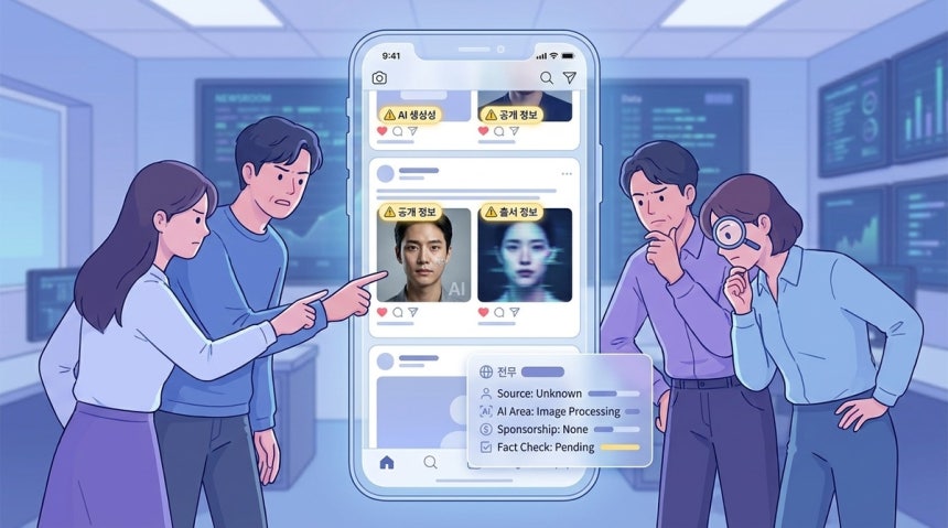 SNS 이용자 10명 중 8명 "AI 콘텐츠 여부 반드시 표기해야"
[연합 AI 플랫폼 생성 이미지. 재판매 및 DB 금지]