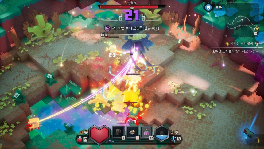 '마인크래프트 던전스 2'의 전투
[게임 화면 캡처]