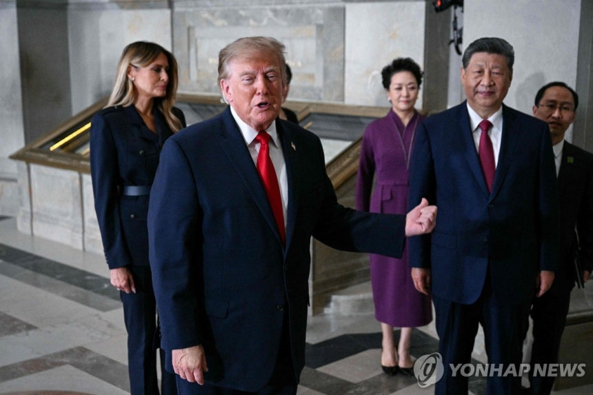 미중 정상 부부 [AFP=연합뉴스.재판매 및 DB 금지]