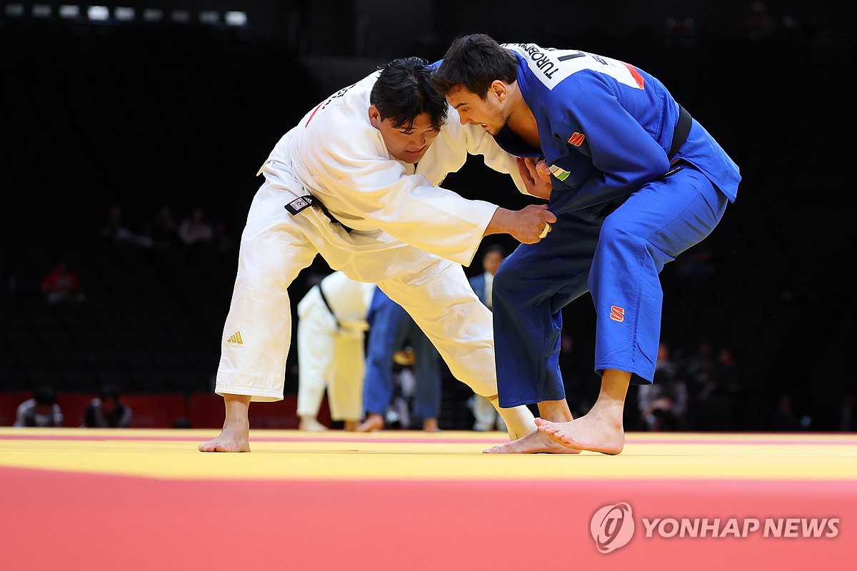 <b>유도 김민종</b>, +100kg급 8강전