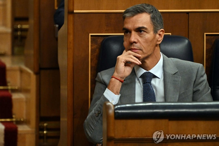 페드로 산체스 스페인 총리 [AFP=연합뉴스.재판매 및 DB 금지]