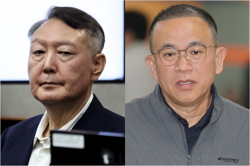 윤석열 전 대통령(왼쪽)과 명태균 씨
[사진공동취재단·연합뉴스 자료사진. 재판매 및 DB 금지]