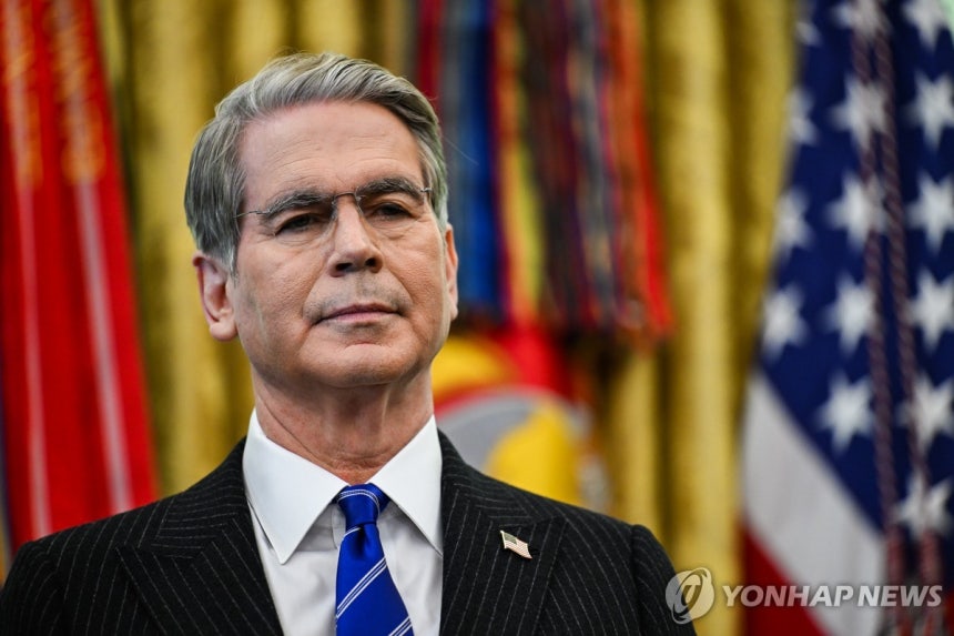 스콧 베선트 미 재무장관 [UPI=연합뉴스.재판매 및 DB 금지]