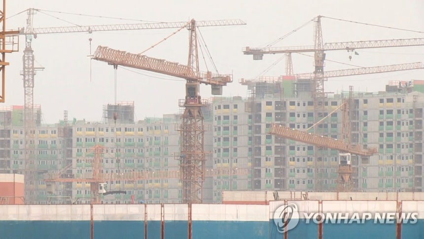 아파트 건설현장
[연합뉴스TV 제공]