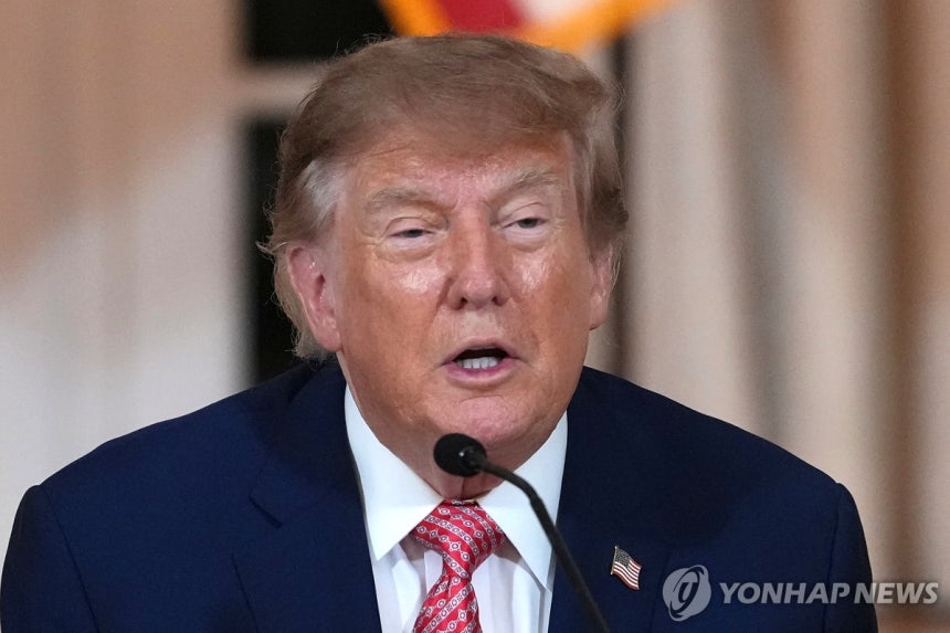도널드 트럼프 미국 대통령
[AP=연합뉴스. 재판매 및 DB 금지]