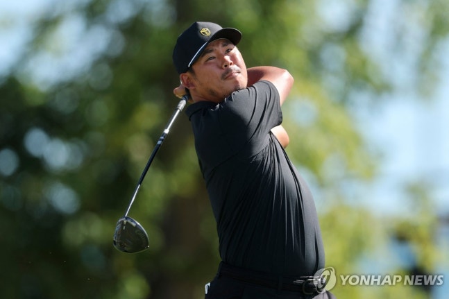 프레지던츠컵에 출전한 김시우[게티이미지/AFP=연합뉴스 자료 사진. 재배포 및 DB 금지]