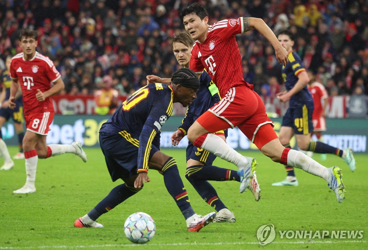 UCL 아스널전 2-2 무승부, 근데 김민재가 전반만 뛰고 교체됐다고?
