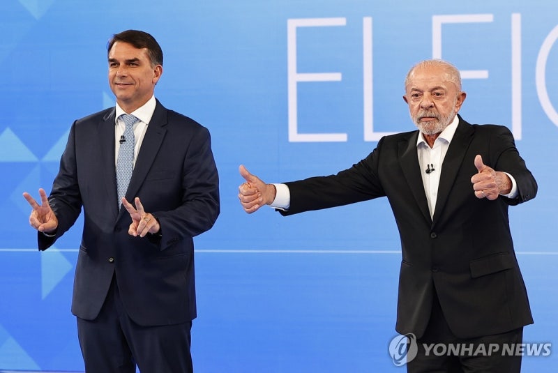 브라질 대선 룰라와 보우소나루 후보 결선투표 전 초접전 양상 관련 사진