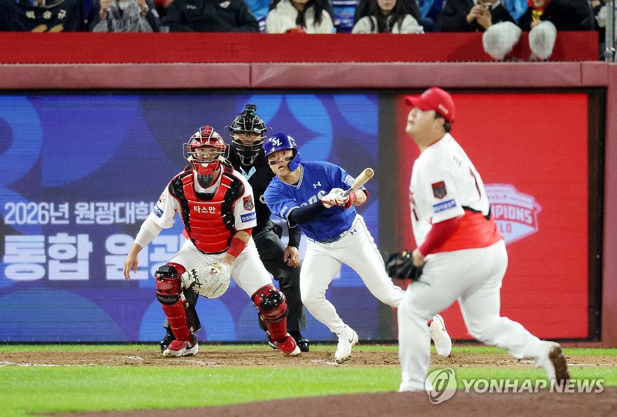 <b>박승규 결승타</b>·구자욱 쐐기타…<b>삼성</b>, KS 진출 1승 남았다(종합)