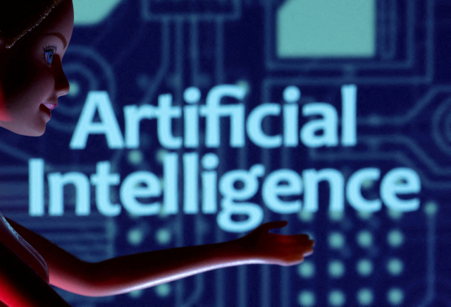 ▲ 3월 31일(현지시각) 나온&amp;#8200;인공지능(AI)이라는 단어를 표시한 이미지. ⓒ로이터=연합뉴스