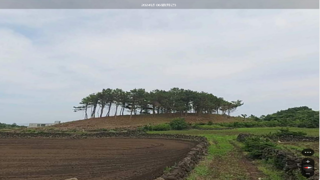 ▲훼손된 임야.ⓒ제주자치경찰단