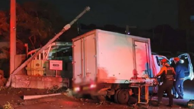 ▲쿠팡 새벽 배송 기사 사고 현장.ⓒ(=연합뉴스)