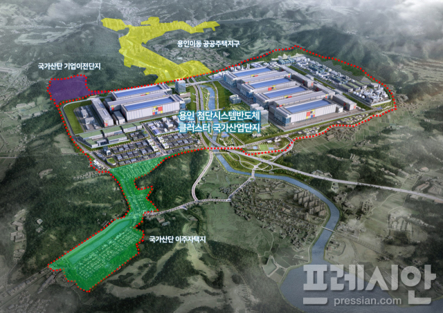 ▲ '용인 첨단시스템반도체 국가산업단지' 조감도.ⓒ용인특례시