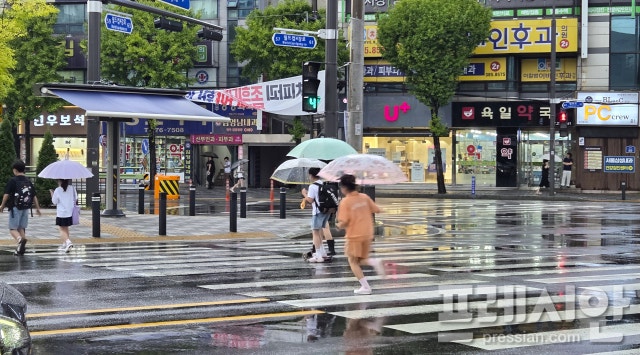 전남광주 시간당 최대 49.5mm <b>폭우</b>에 <b>피해</b> 속출…주말에도 '강한 비'