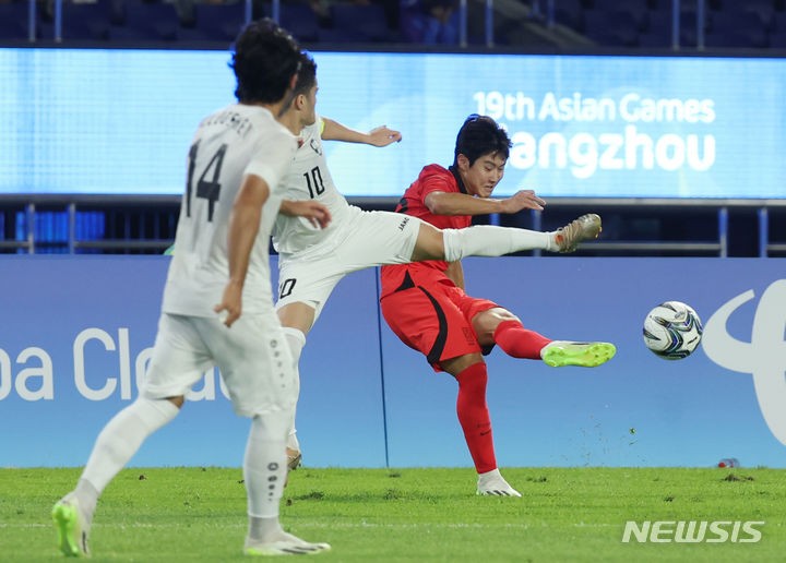 男축구 이강인, 항저우AG <b>한일전</b> 결승 선발 출격