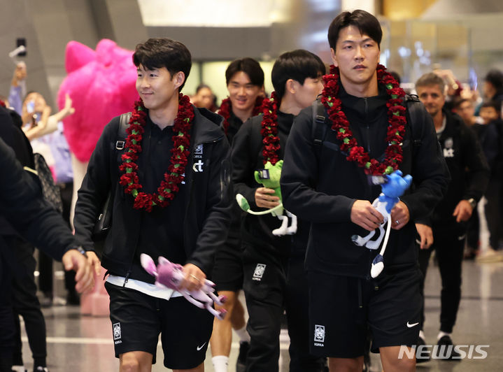 손흥민·이강인 등 클린스만호, 2023 <b>아시안컵</b> 결전지 카타르 입성 [뉴시스Pi...